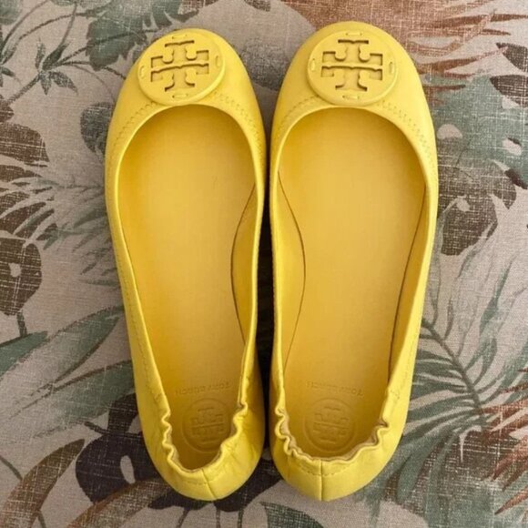 NIB Tory Burch Limone Minnie Flats - Size 7 - Picture 2 of 5